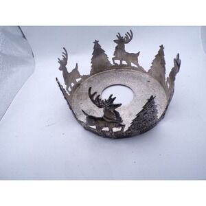 International Silver Company‎ Reindeer Christmas Candle Holder Centerpiece Decor